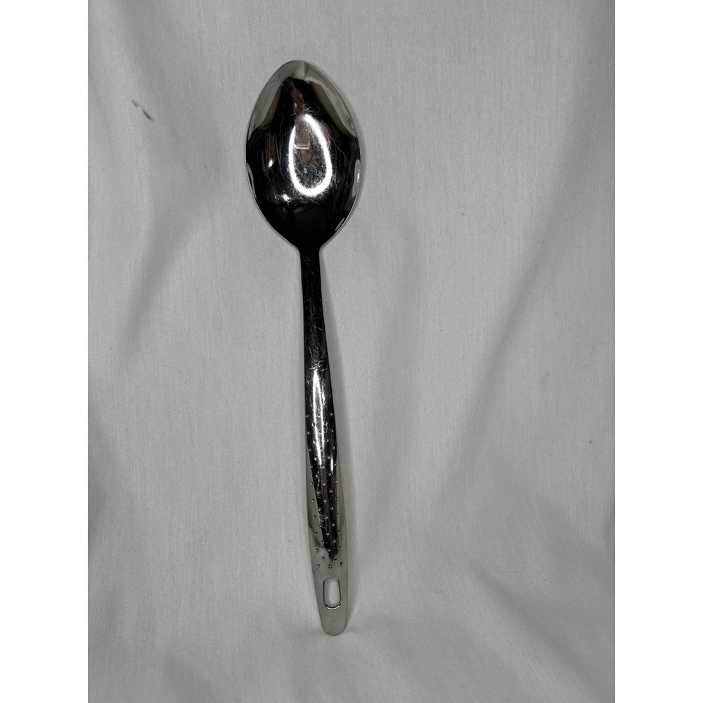 Rostfrei‎ Stainless Steel Serving Spoon Silver Dotted Handle